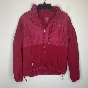 Calvin Klein Performance Womens M Pink Fleece Long Sleeve Full Zip Jacket